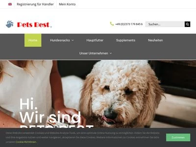 Website von Pets Best GmbH