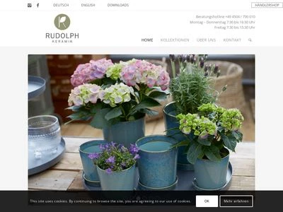 Website von K. H. Rudolph Keramikerzeugnisse GmbH