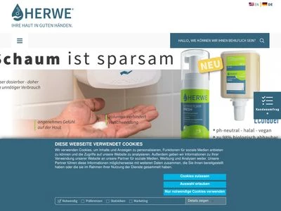 Website von HERWE GmbH