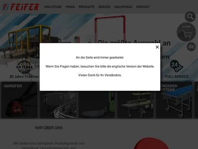 Website von FEIFER - kovovyroba, spol. s r.o.