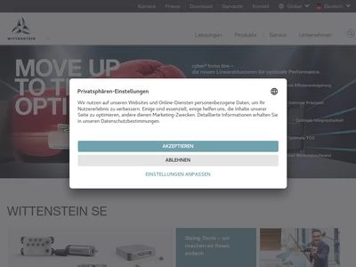 Website von WITTENSTEIN SE