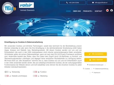 Website von PROFI TRADE Handels GmbH