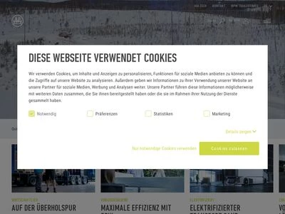 Website von BPW Bergische Achsen Kommanditgesellschaft