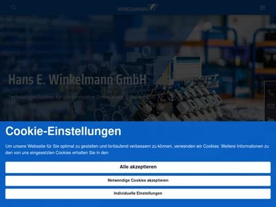 Website von Hans E. Winkelmann GmbH