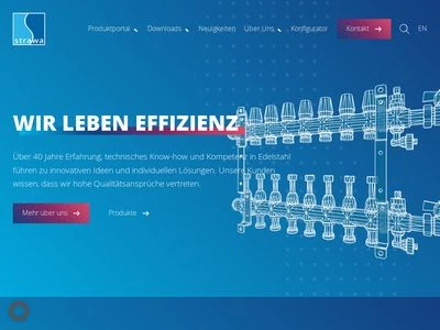 Website von strawa Wärmetechnik GmbH