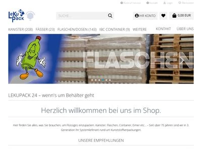 Website von World of Packaging