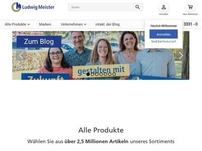 Website von Ludwig Meister GmbH & Co. KG