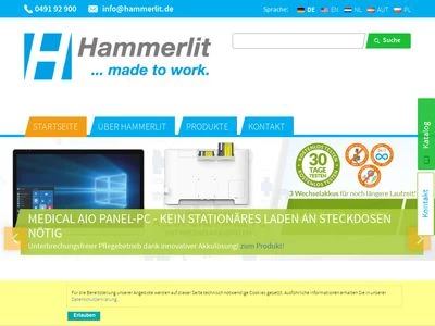 Website von Hammerlit GmbH