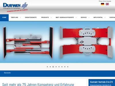 Website von Durwen Maschinenbau GmbH