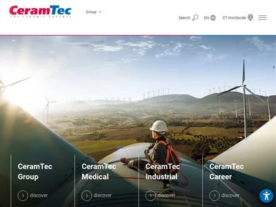 Website von CeramTec GmbH