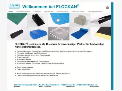 Website von FLOCKAN Deutschland GmbH & Co. KG