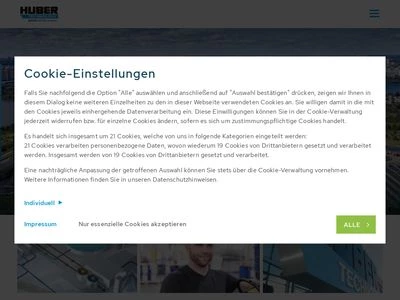 Website von HUBER SE