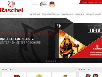 Website von Fritz Raschel Feuerschutz GmbH