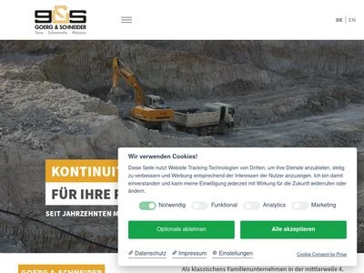 Website von GOERG & SCHNEIDER GmbH u. Co. KG