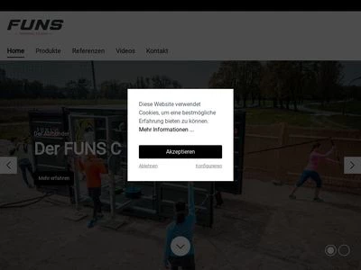 Website von Transatlantic Fitness GmbH