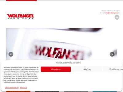 Website von Wolfangel GmbH