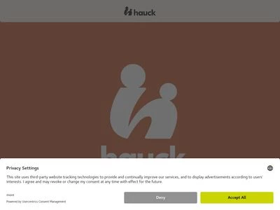 Website von hauck GmbH + Co. KG