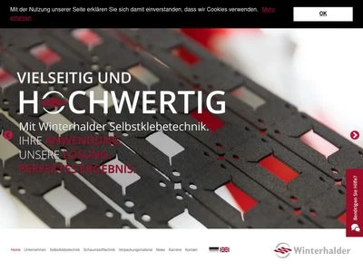 Website von Winterhalder Selbstklebetechnik GmbH