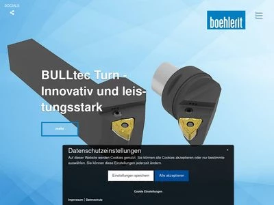 Website von BOEHLERIT GmbH & Co KG