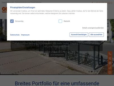 Website von Orion Bausysteme GmbH