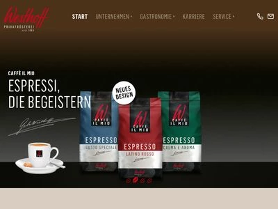 Website von Gebr. Westhoff GmbH & Co. KG