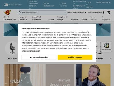 Website von A.J. Produkte für Büro- und Industriebedarf GmbH