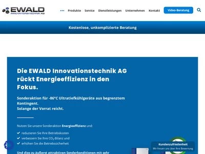 Website von Ewald Innovationstechnik GmbH