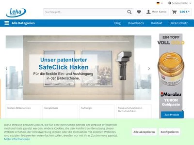 Website von Leha-Technik GmbH & Co. KG