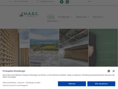 Website von H.A.S.E. Holzwerk GmbH & Co. KG