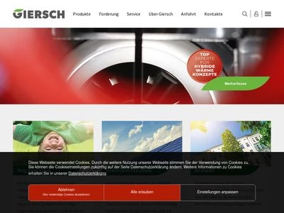 Website von Enertech GmbH