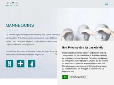 Website von Formes GmbH