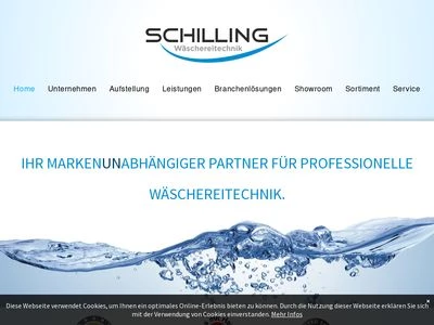 Website von SCHILLING Wäschereitechnik GmbH