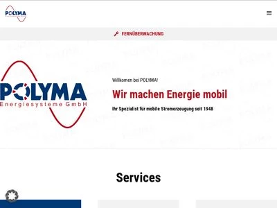 Website von POLYMA Energiesysteme GmbH