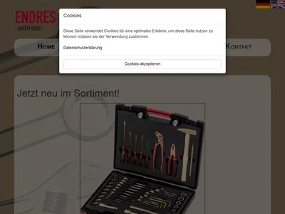 Website von ENDRES-TOOLS GmbH