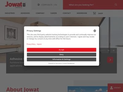 Website von Jowat SE