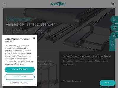 Website von Montech AG