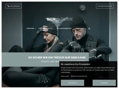 Website von BAUM TRESORE