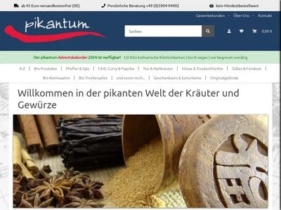 Website von pikantum KG