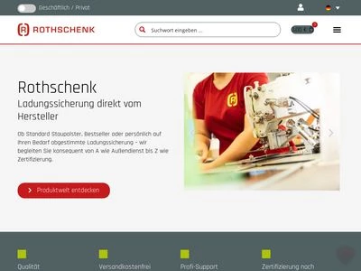 Website von G&H GmbH Rothschenk