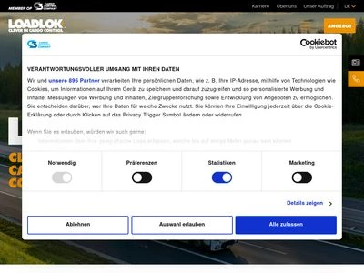 Website von LoadLok Deutschland GmbH