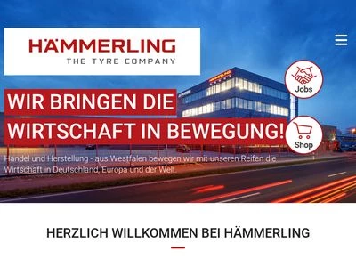 Website von Hämmerling - The Tyre Company GmbH 