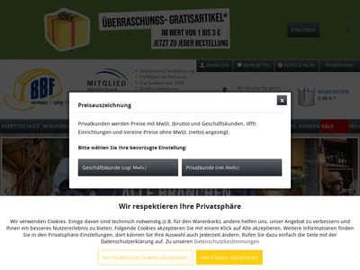 Website von BBF24 Handels- & Verwaltungs GmbH