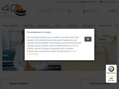 Website von Classei - Egon Heimann GmbH 