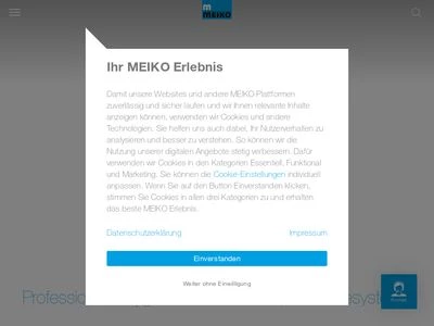 Website von MEIKO Maschinenbau GmbH & Co. KG