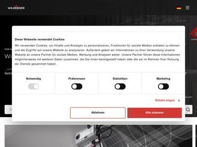Website von Wildeboer Bauteile GmbH