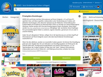 Website von VEDES AG