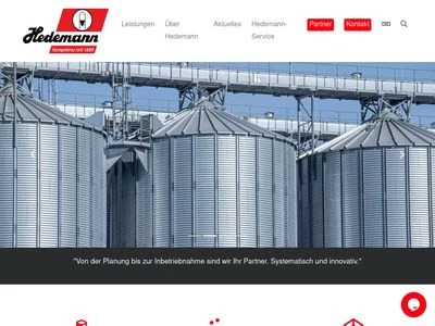 Website von Hedemann Technik GmbH