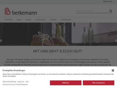 Website von Berkemann GmbH & Co. KG