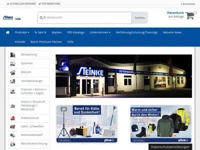 Website von Steinke KG