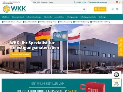 Website von WKK GmbH